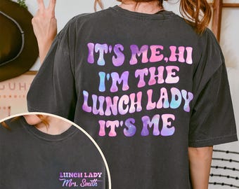 Personalized Lunch Lady Shirt, Lunch Lady Shirt, Cafeteria Worker T-Shirt Gift For Lunch Lady