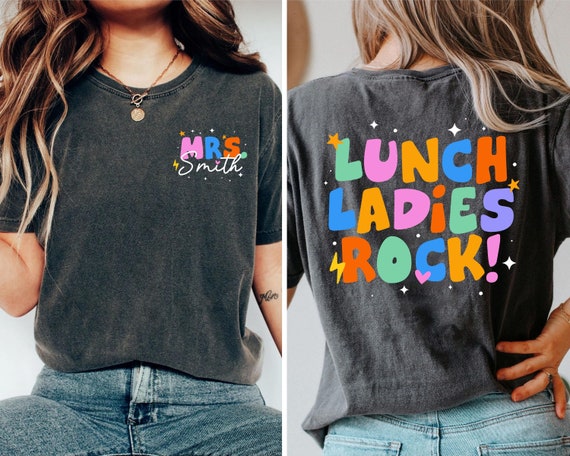 Lunch Ladies Rock Cafeteria Worker Funny Lunch Lady Shirts Lunch Ladies Rock Cafeteria Worker Funny Lunch Lady Shirts