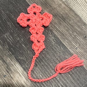 Cross Crochet Book Mark