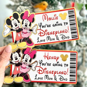 Personalisierte Disneyland Reveal Karte