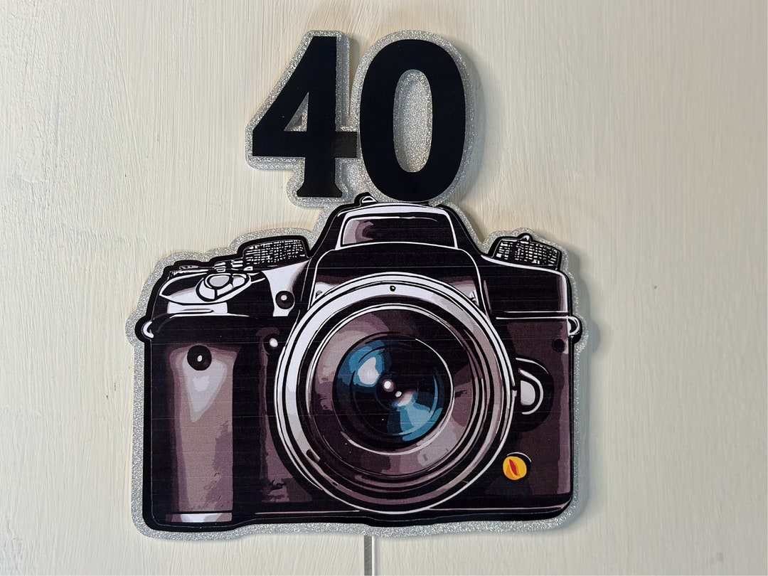 Camera/ Photography Cake Topper - Etsy