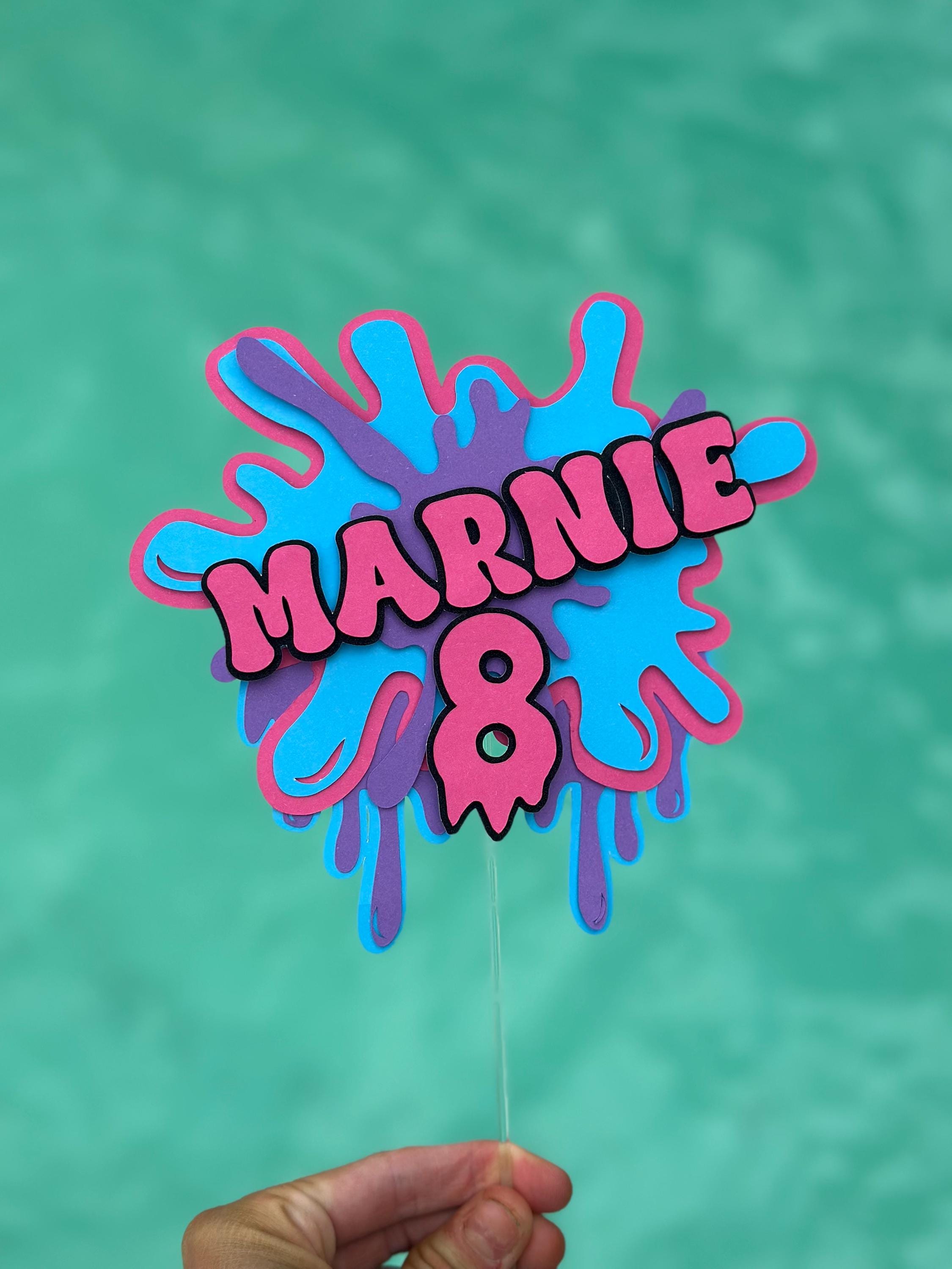 Topper Slime Slime Cake Topper - Etsy