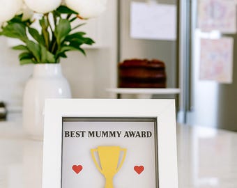 Personalised Mothers Day gift- Best Mummy Award