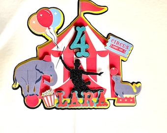 Circus Cake topper