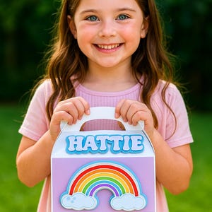 Rainbow theme Custom Party Favour Boxes