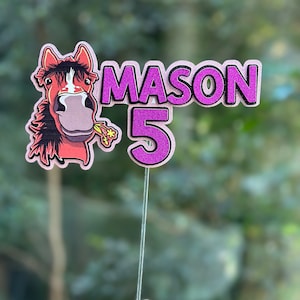 Horse Cake topper personalised