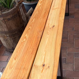 Individual bench, garden bench, wooden bench, bench for indoors and outdoors, larch, Douglas fir, oak, solid wood