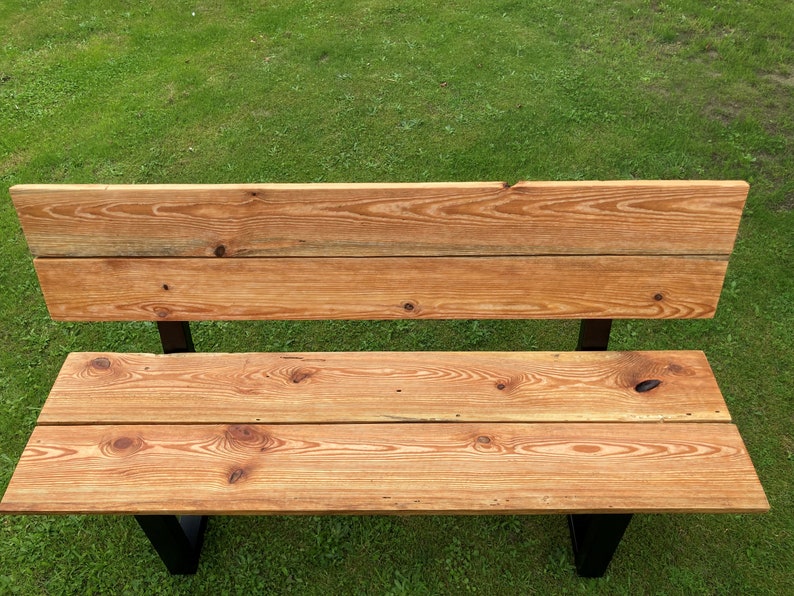 Garden bench wooden bench bench for indoors and outdoors wedding gift solid wood image 4