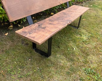 einzigartige Gartenbank Altholz Bank Holzbank Sitzbank für drinnen & draußen Eiche Hochzeitsgeschenk Massivholz