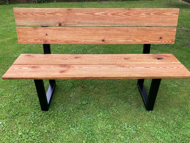 Garden bench wooden bench bench for indoors and outdoors wedding gift solid wood image 3