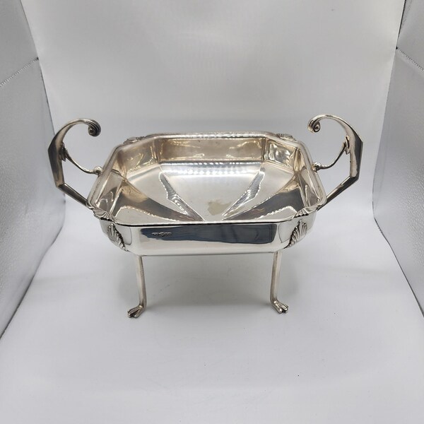 Art Déco Baum Brothers of Sheffield Silver Plate Centerpiece, Plato para servir, Frutero