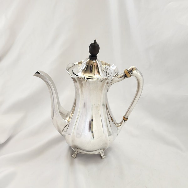 Antique Art Deco Mappin & Webb Silver Plate Coffee Pot - Prince's Plate