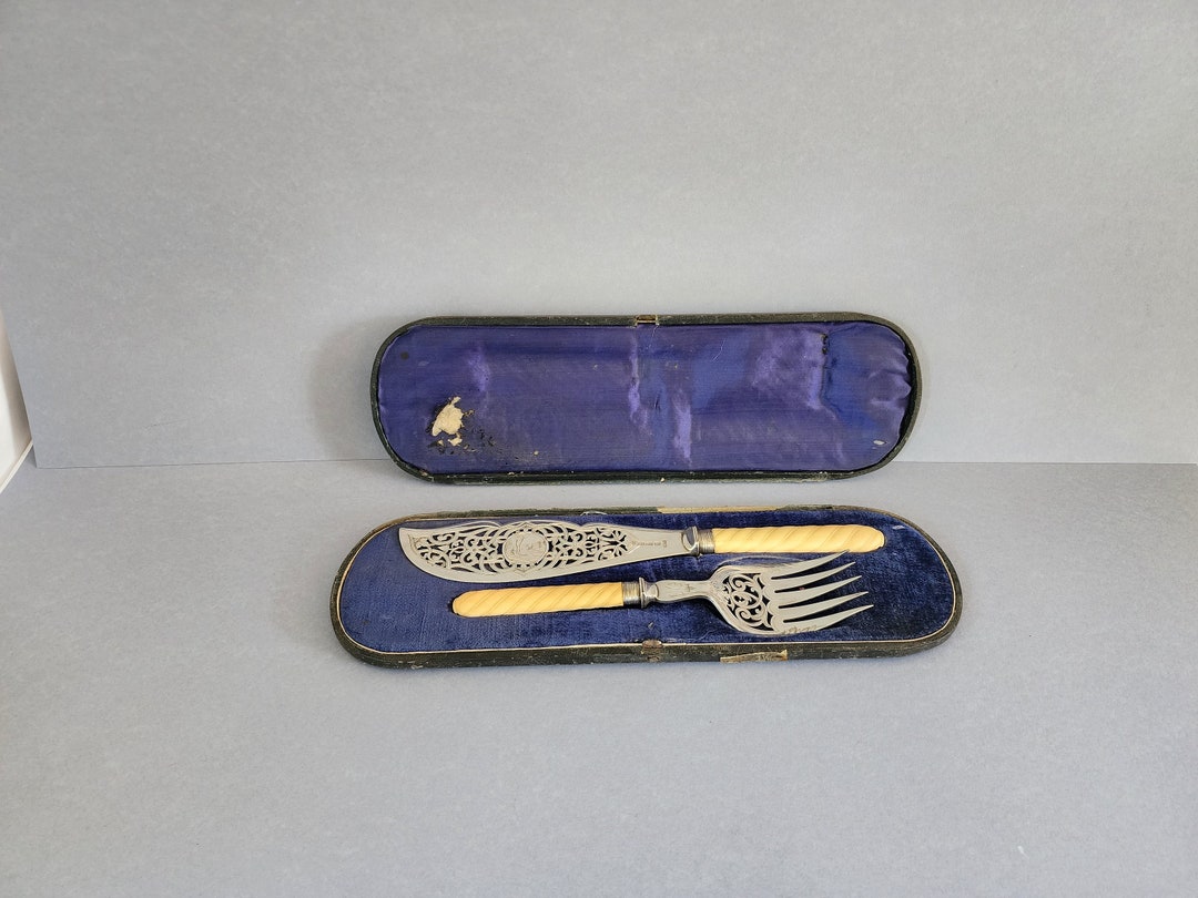 Antique Atkin Brothers Silver Plate Fish Servers EPNS Etsy