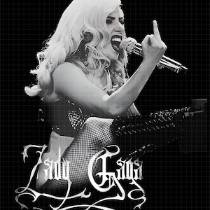 lady gaga black and white dress Transfer lady gaga iconic outfits