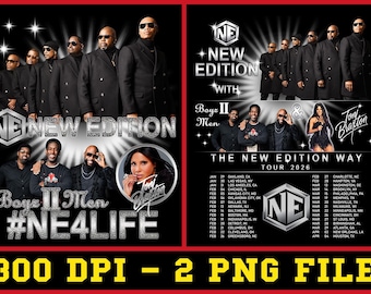 Plik PNG z koncertu The New Edition Way Tour 2026, natychmiastowe pobranie i gotowość do druku