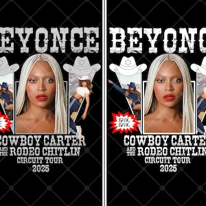 Design per maglietta BEYONCE, file PNG di Beyonce Cowboy Carter, download immediato di Beyonce, pronto per la stampa su maglietta Hero 08