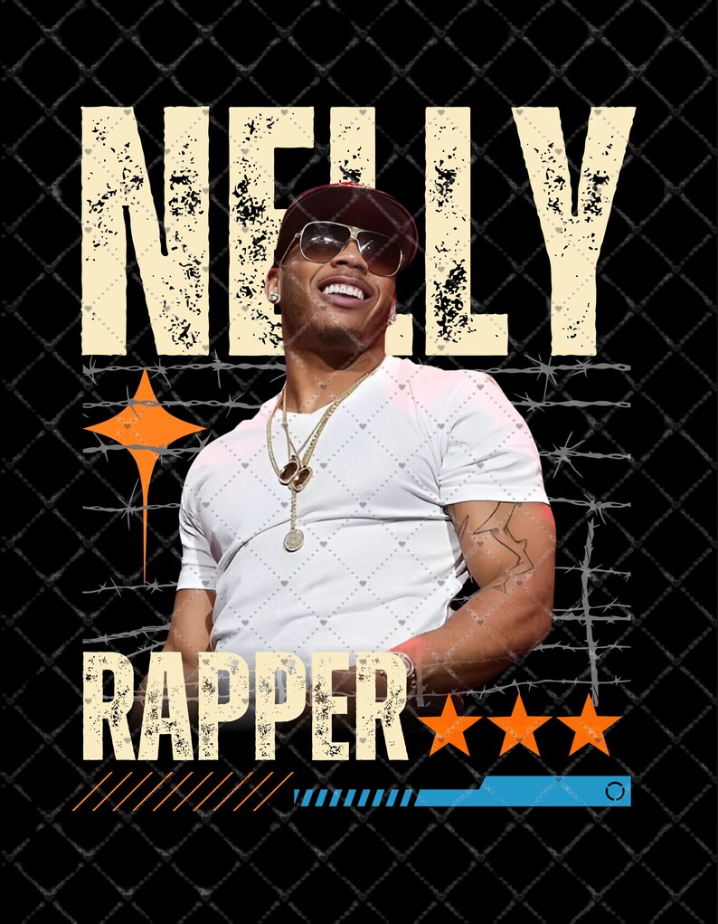 Nelly Rapper T-shirt Design: PNG File (digital Download) - Etsy