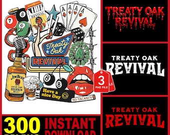 Treaty Oak Revival Tour 2026 PNG-fil, West Texas Degenerate (digital nedladdning)