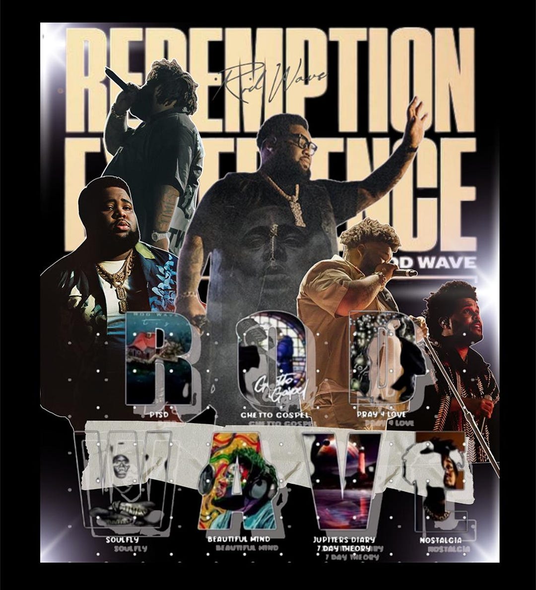 Rod Wave PNG File: Redemption Experience Tour Design (digital Download ...