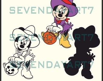 Mickey Mouse Halloween SVG digitaal bestand, clipart, SVG, AI, CDR, DXF, PDF, EPS, PNG