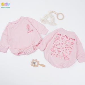 Personalized One Silly Goose Birthday Baby Romper, Silly Goose 1st Birthday Clothes,Cute Bday Baby Bodysuit, 1st Birthday Silly Goose Romper