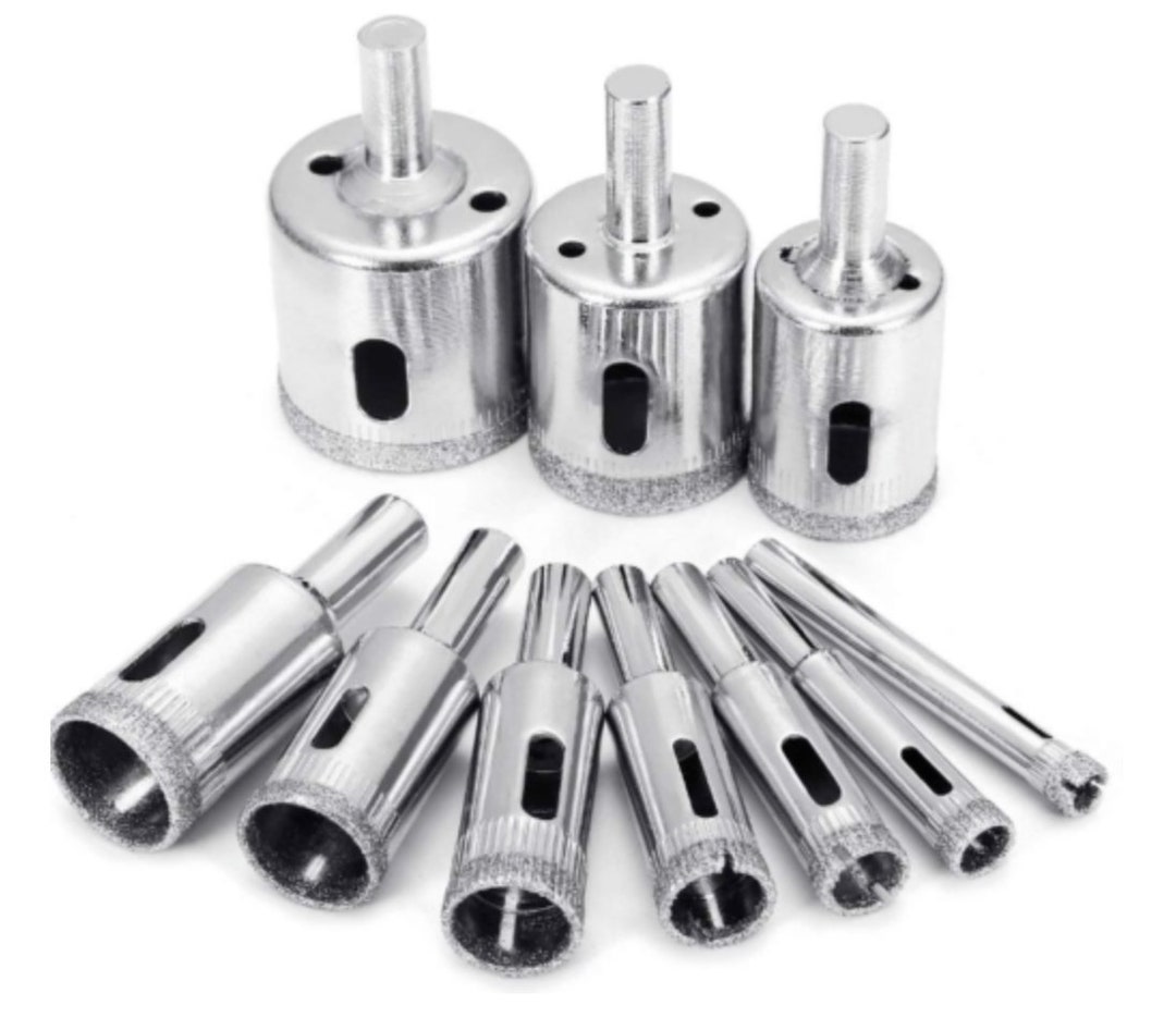 10 Diamond Coated Hole Saw Ceramic Tile Marble Glass Stone Etsy