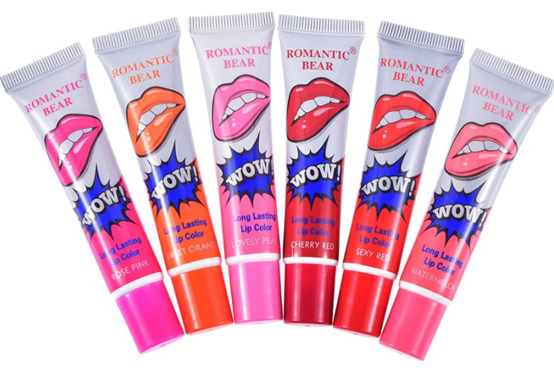 Lip Stain Long Lasting Waterproof 6 Different Colours Tearoff Etsy