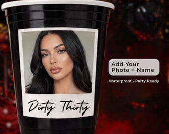 30e verjaardag fotokopjes Gepersonaliseerde aangepaste fotokopjes Dirty Thirty feestkopjes Persoonlijke verjaardagsbeker Bulk drinkgerei Feestartikelen
