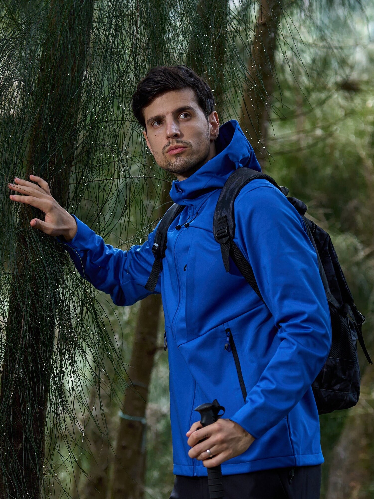 Mens Thickened Warm Softshell Jacket 4-Level Waterproof Windproof Anti-Static M-4XL SS7115