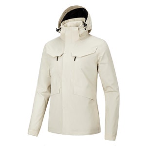 Women's 3-in-1 Waterproof Windproof Hooded Jacket with Detachable Fleece Liner for Hiking, Trekking, and Outdoor Adventures SS9118