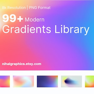 99 Modern Gradients Library for Product Photo Background, Social Media ...