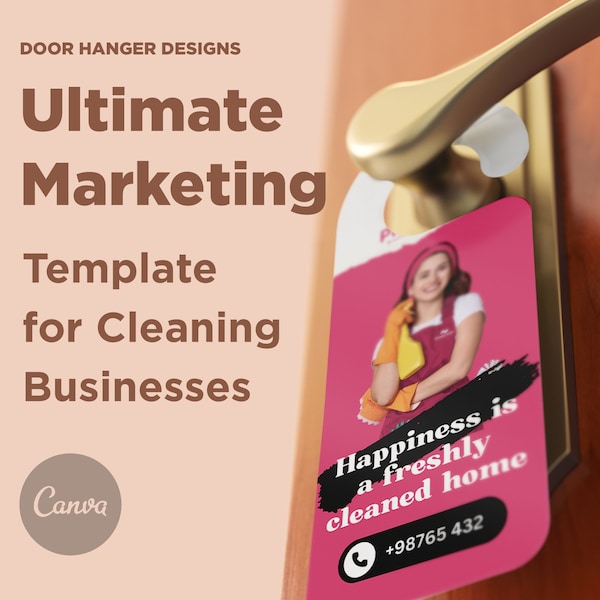 Ultimate Marketing Door Hanger Designs for Cleaning Businesses - Printable Templates