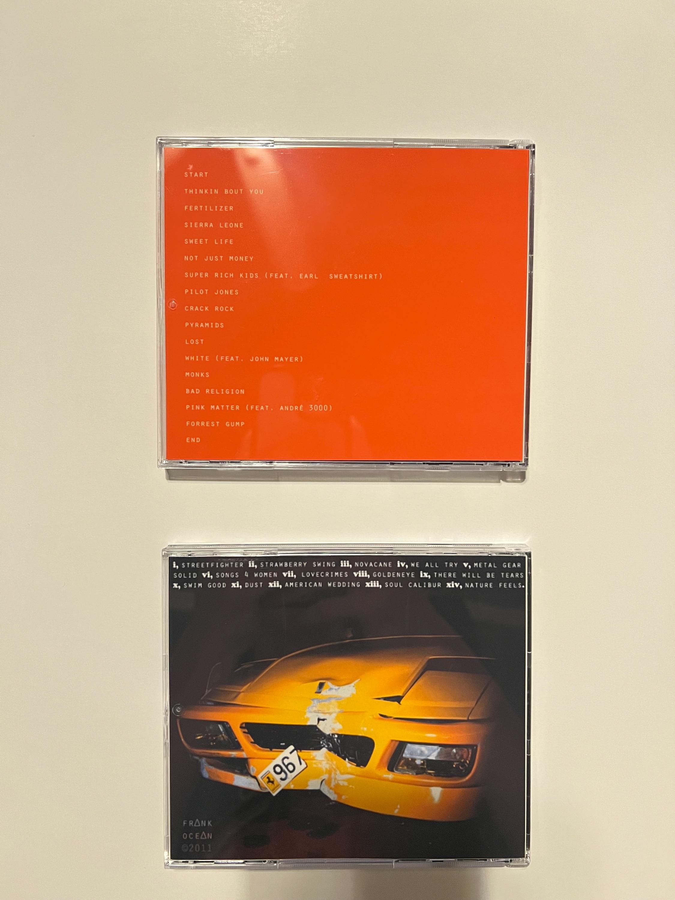 Frank Ocean Cds W Case Custom Blond, Channel Orange & Nostalgic