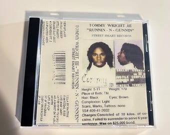 On the Run Tommy Wright III CD W Case Custom - Etsy