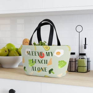 Sleeve My Lunch Alone: Fun Gastric Sleeve Humour Neoprene Lunch Bag/Box Accessory Bariatric Patients & Weight Loss Journey Unique Gift Idea