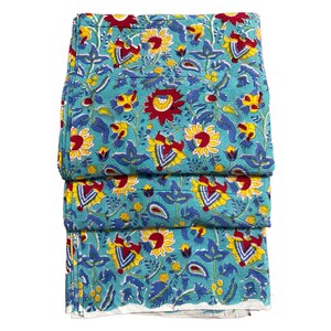 Hand Block Print Cotton Fabric | Traditional Indian Design | Soft Pure Cotton | Sewing, Quilting, Dressmaking Material