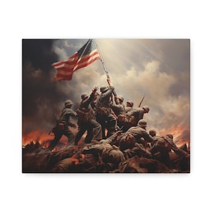 Iwo Jima Polyester Canvas
