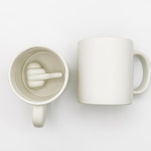 Middle Finger Mug | Rude Ceramic Coffee Cup, Sarcastic Gag Gift