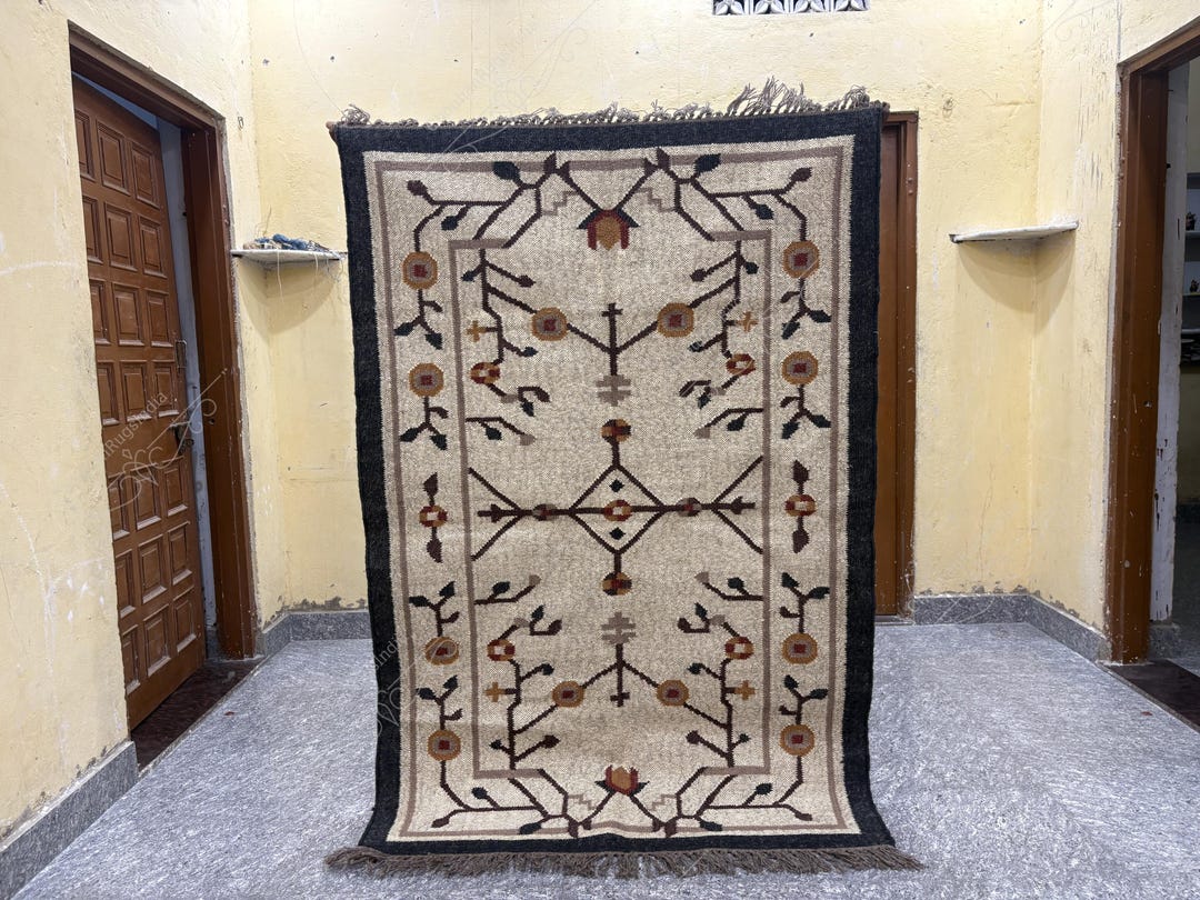Jane Cook Rug Maker Traditional Rug- Handmade Wool Rug | Rug Living Room| Washable Rug ...