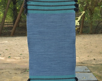 Soft Organic Cotton Yoga Mat: Non-Slip, Sustainable