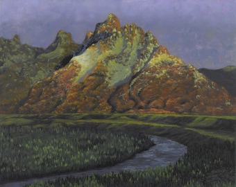 Grand Tetons Sunset Light – 4 Sizes Instant Download (From an Award-Winning Artist)