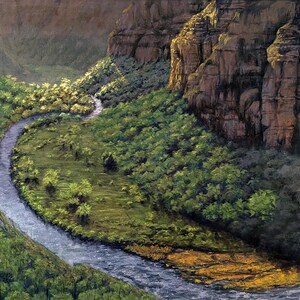 Zion National Park Oil Painting | Southwestern Landscape Art, 16x20