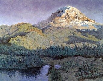 Mt. Rainier Art Print | Pacific Northwest Landscape, Signed Gloss Print