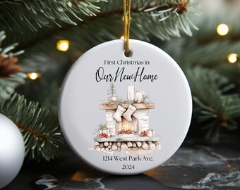 Nuestro primer adorno para el hogar Nuestro primer adorno navideño para el hogar Nuestro primer adorno navideño para el nuevo hogar Adorno personalizado para nuestra nueva casa