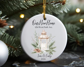 Nuestro primer adorno para el hogar Nuestro primer adorno navideño para el hogar Nuestro primer adorno navideño para el nuevo hogar Adorno personalizado para nuestra nueva casa