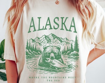 Alaska Shirt Alaska Tshirt Alaska Trip Vintage Alaska Shirt Alaska Fish Shirt Alaska Fishing Shirt