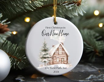 Nuestro primer adorno para el hogar Nuestro primer adorno navideño para el hogar Nuestro primer adorno navideño para el nuevo hogar Adorno personalizado para nuestra nueva casa