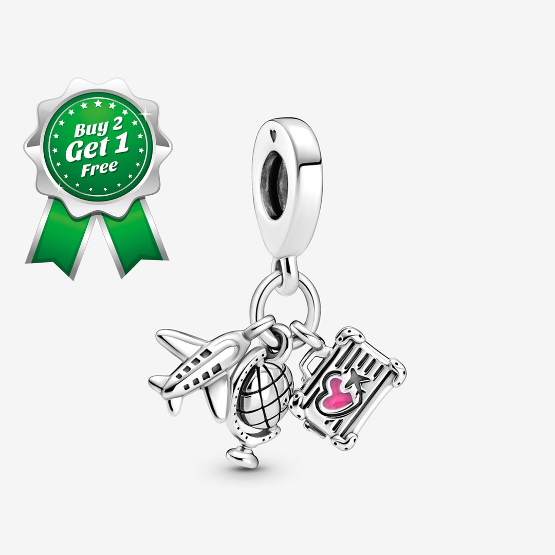 thumbnail image 2 of Sterlng Slver Jet Plane Arplane Charm Passenger Flght 3D | Etsy 2 of 12