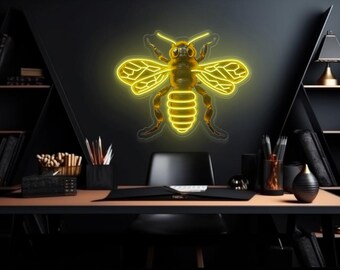 Insegna al neon a nido d'ape, Insegna a LED dell'ape di