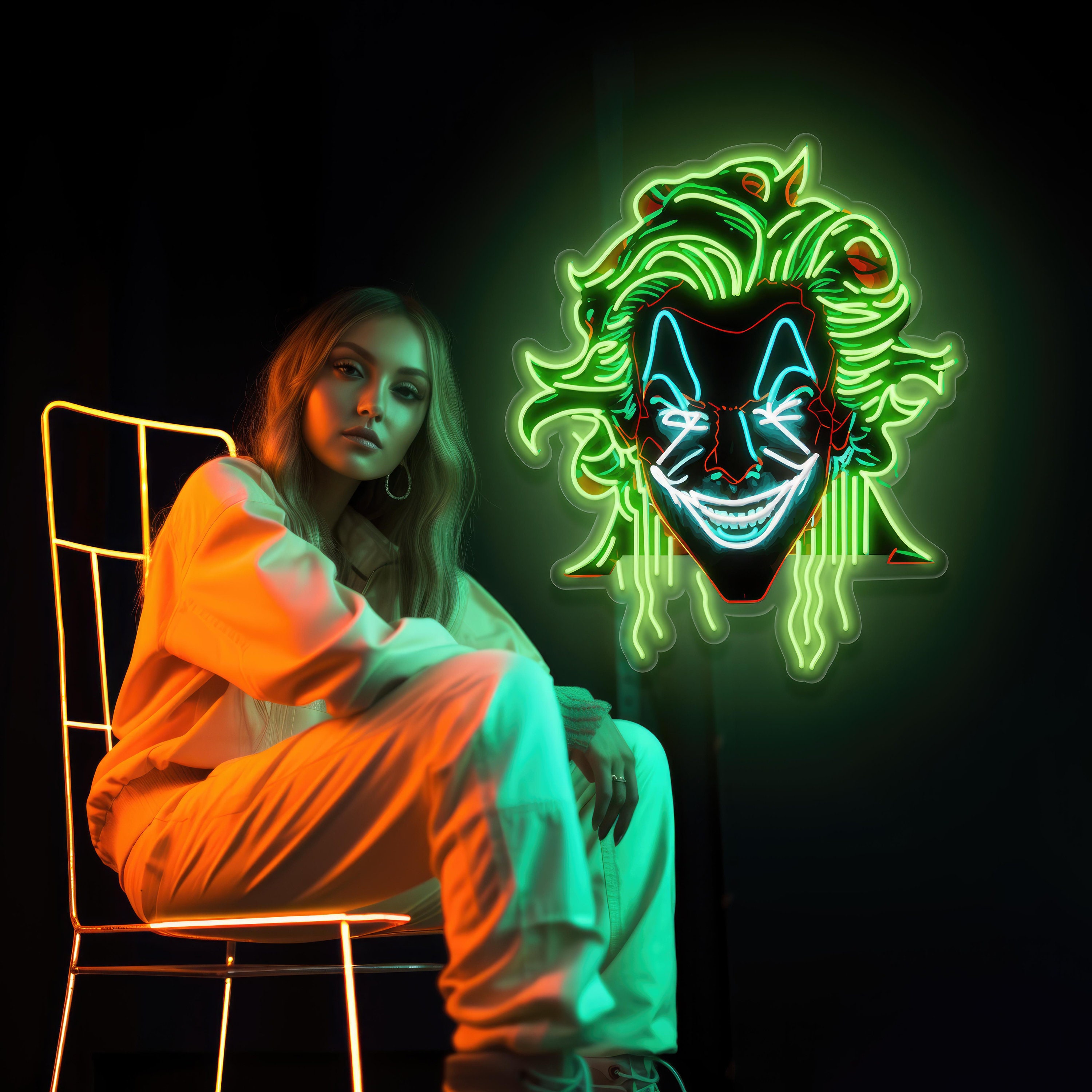 Joker Neon Etsy UK